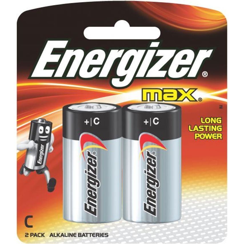 Energizer Max C Alkaline Batteries (Pack 2)