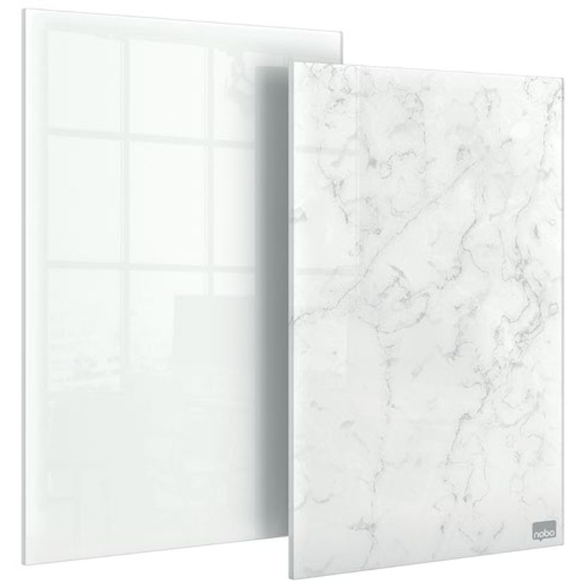 Glass Mini Whiteboard Notepads 230x152mm White Pack of 2 1915601