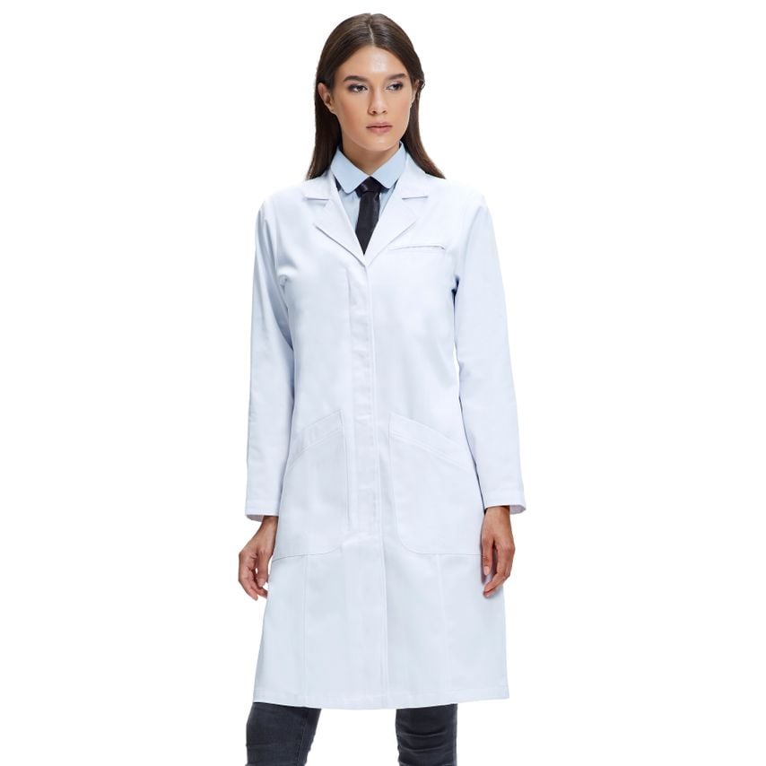 Dr.James DR1 Dr. James Lab Coat Women, Classic Fit, Multiple Pockets,- you get 5
