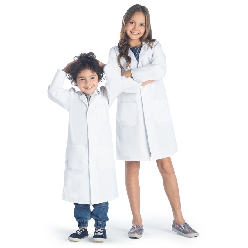 Dr.James DR8 Dr. James Kids Lab Coat, Safety Snaps, Durable, Full Len- you get 5