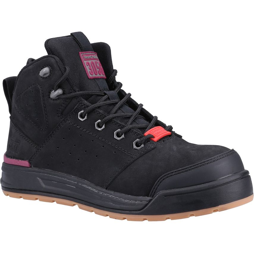 Hard Yakka 3056 Lace ZIP Ladies Safety Boots Black Size 6