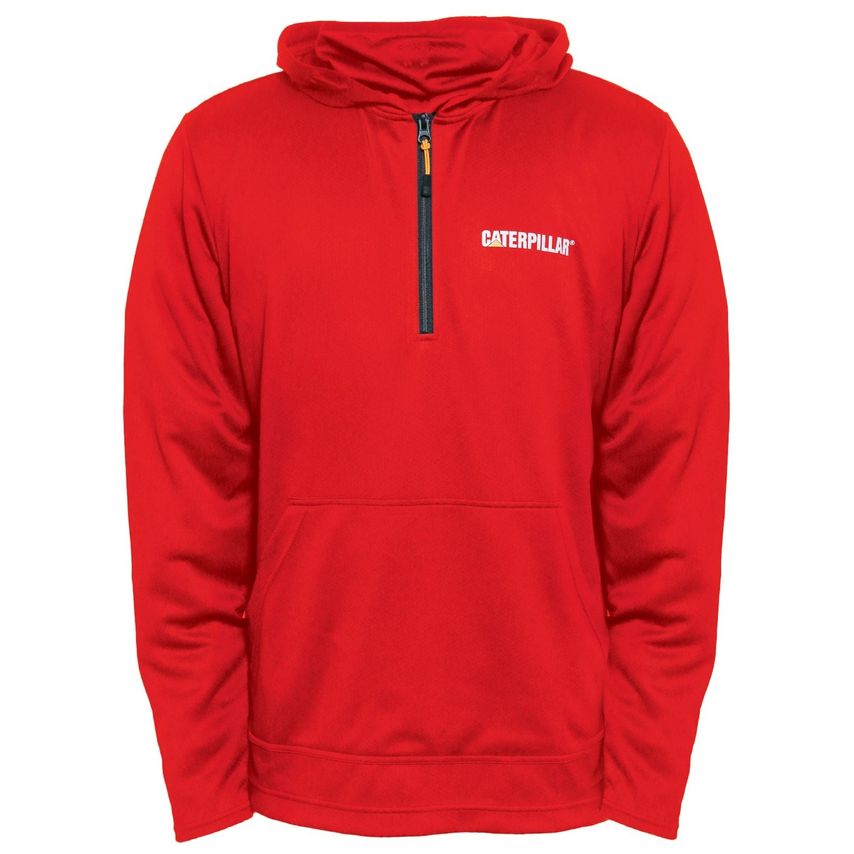 Caterpillar Guardian Hoodie Sweat Shirts Red Small