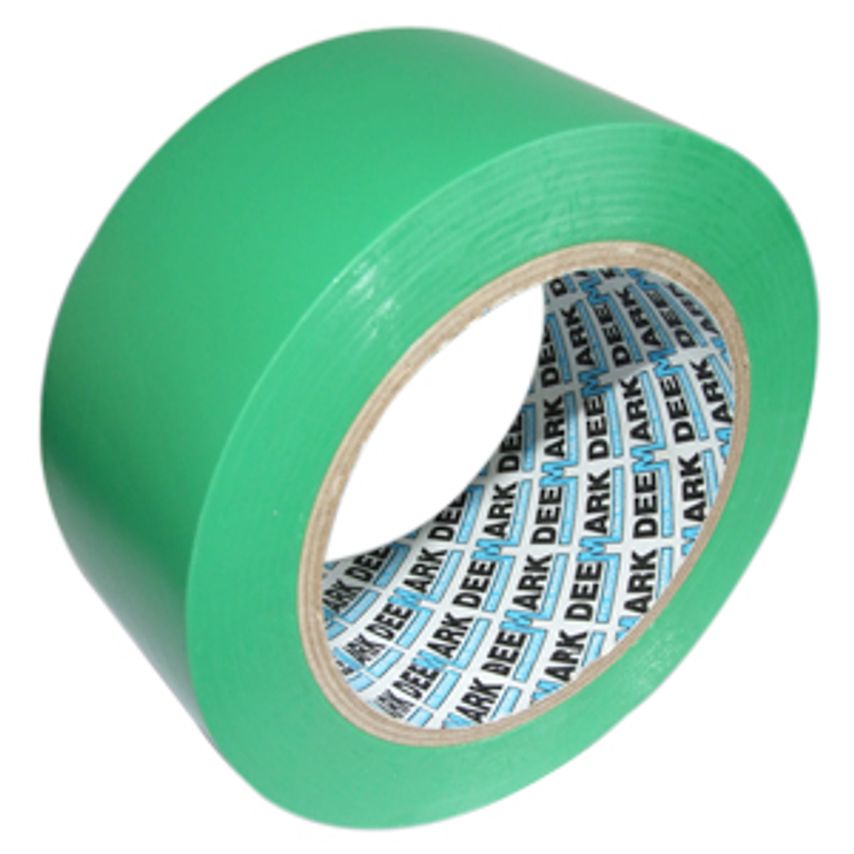 Deemark Brand PVC Floor Line Marking Tape - Green - 38mm x 33m - Case of 32