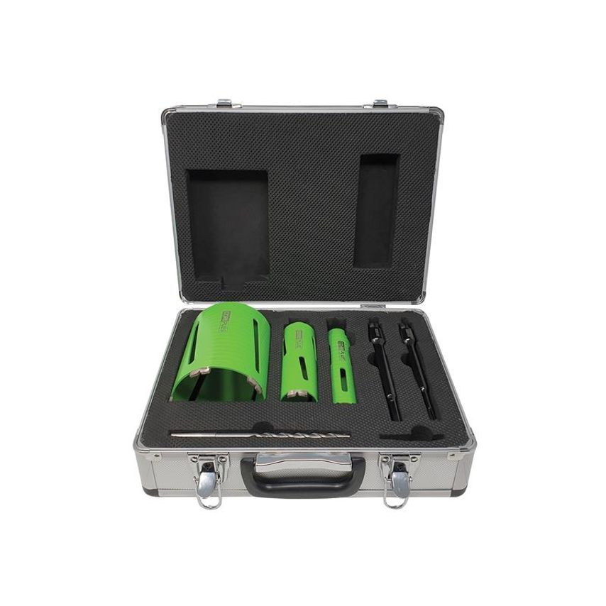 CorePlus DCDKIT7 Diamond Dry Core Drill Bit Set, 7 Piece CORDCDKIT7
