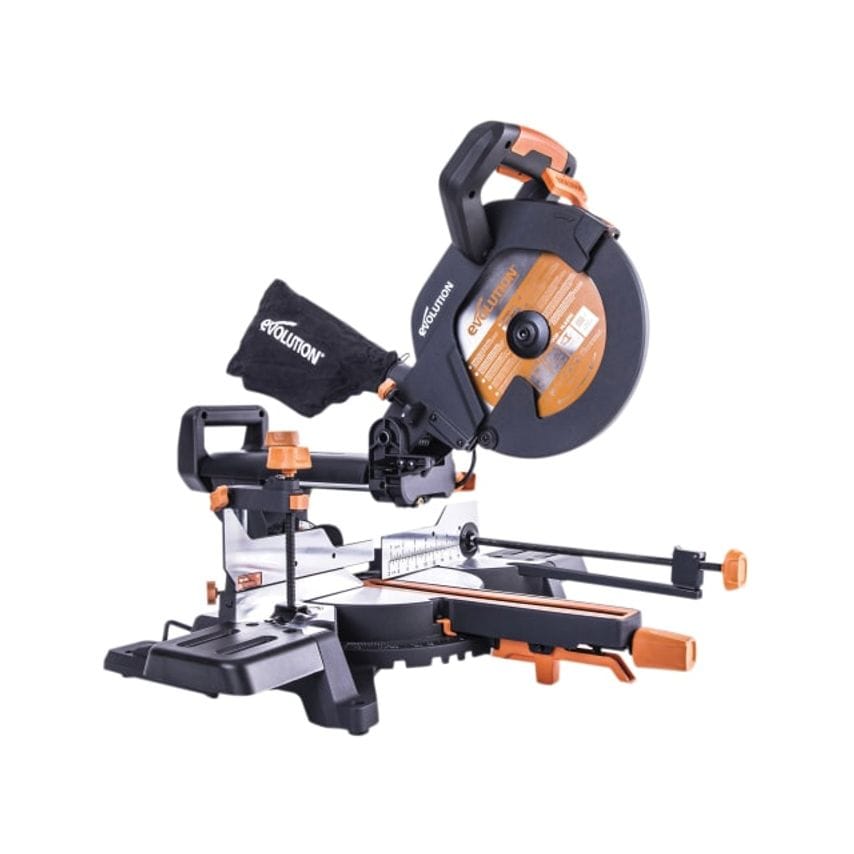 Evolution Power Tools R255SMS+ Pro Multi-material Sliding Mitre Saw 255mm 2000W