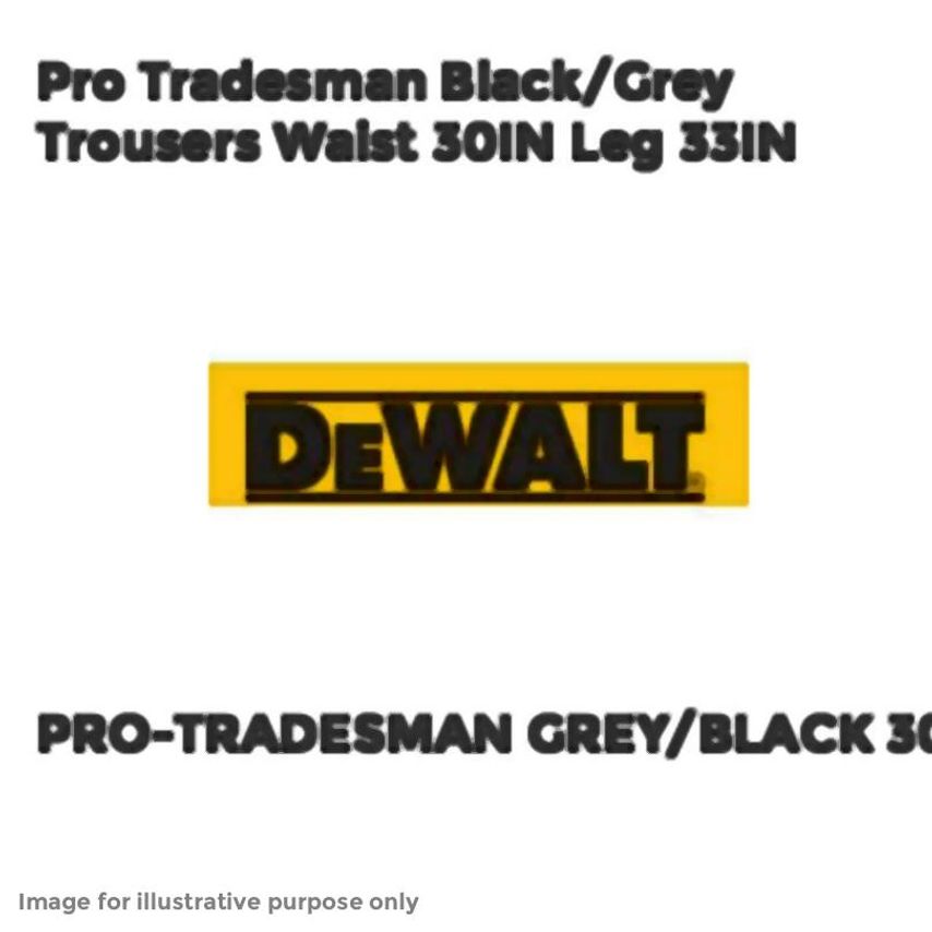 DeWalt Harrison Pro Stretch Trousers Waist 38in Leg 33in DEWHARR3833