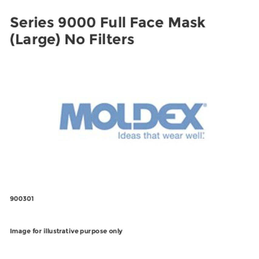 Moldex Series 9000 Full Face Mask (Large) No Filters MOL900301