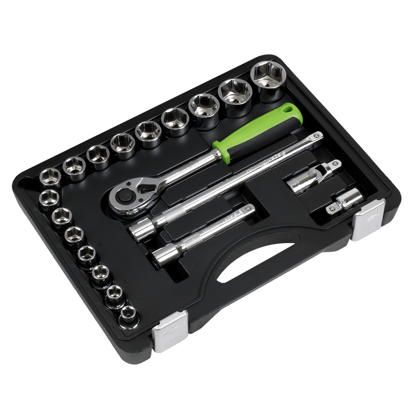 Siegen Socket Set21 Piece 1/2" Square Drive Metric