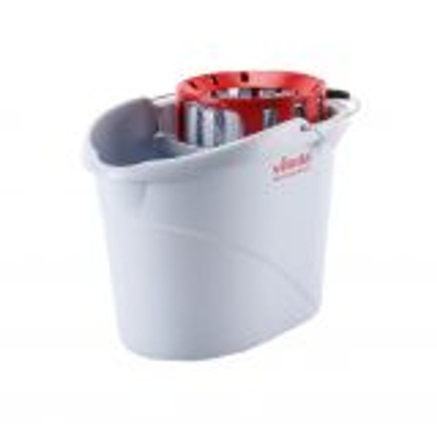 Shop Vileda Supermop Bucket and Wringer 10 Litre Red Each Cleaning