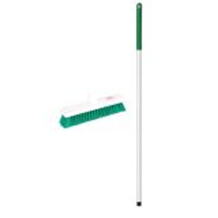 JanSan Washable Soft Broom Complete Green 12" 30cm Each