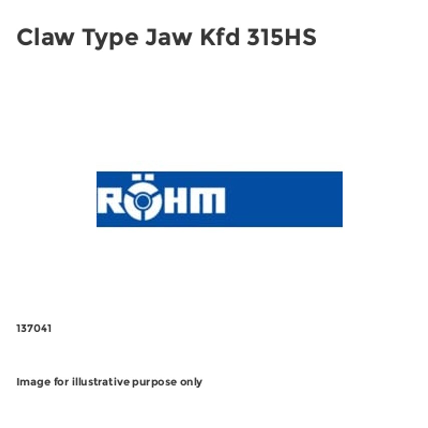 Rohm Claw Type Jaw Kfd 315HS - 137041