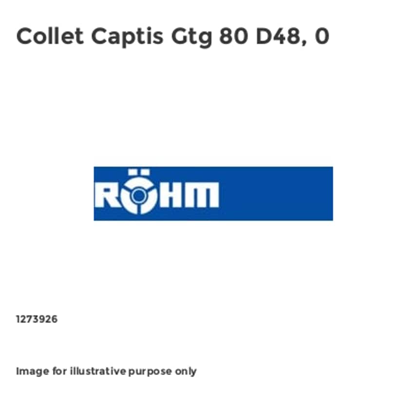 Rohm Collet Captis Gtg 80 D48, 0