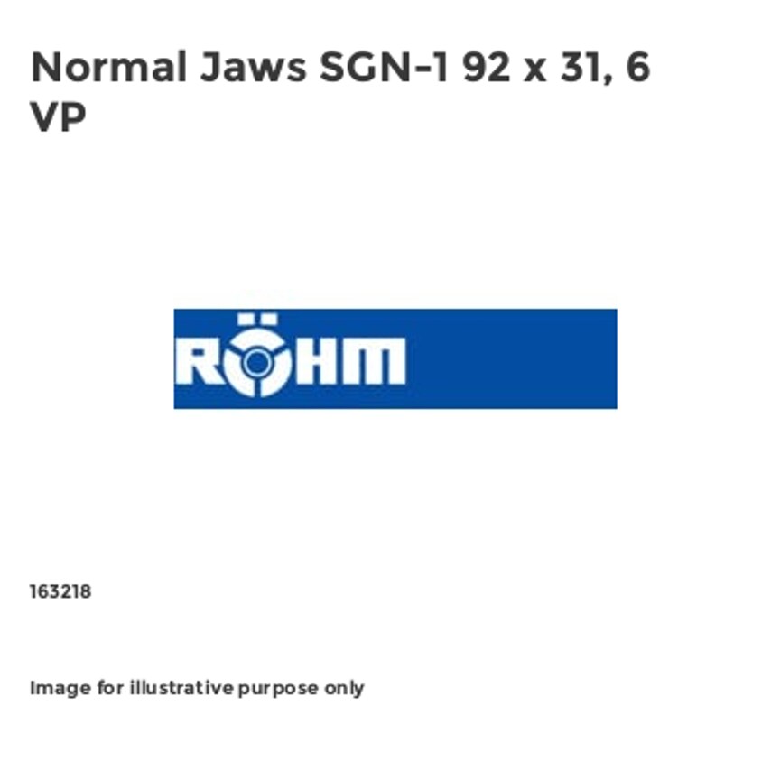 Rohm Normal Jaws SGN-1 92 x 31, 6 VP