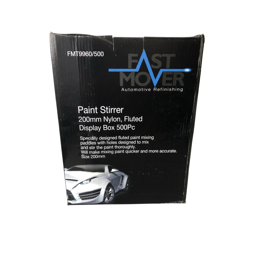Fast Mover Tools Plastic Paint Stirrers Fluted 500 Pieces