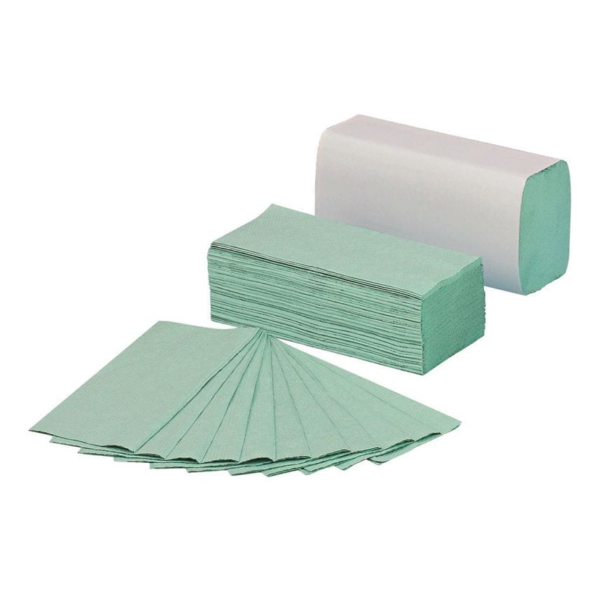 5 Star 5 Star Z Fold Hand Towel Green Pack 3000