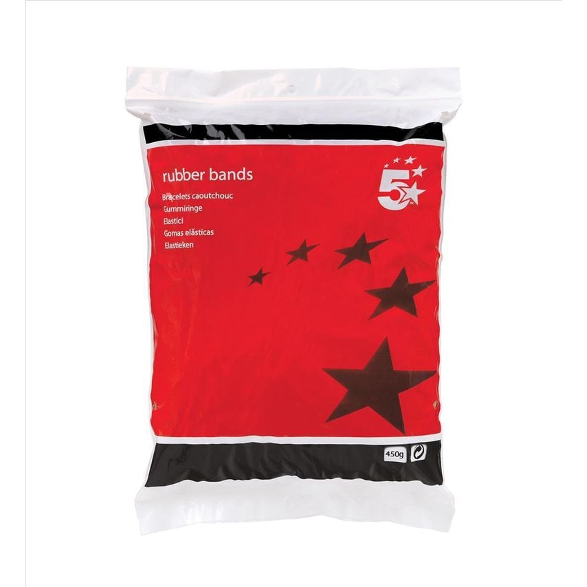 5 Star 5 Star Rubber Bands NO24 152 x 1.5mm 454g