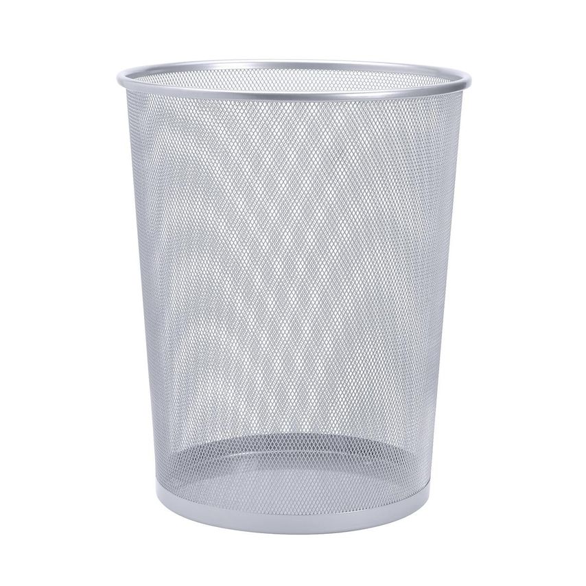 5 Star office Wire Mesh Waste Bin Silver