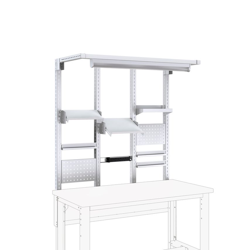 cubio cubio bench rear frame kit 15-06. WxDxH: 1466x710x1720mm. RAL 7035