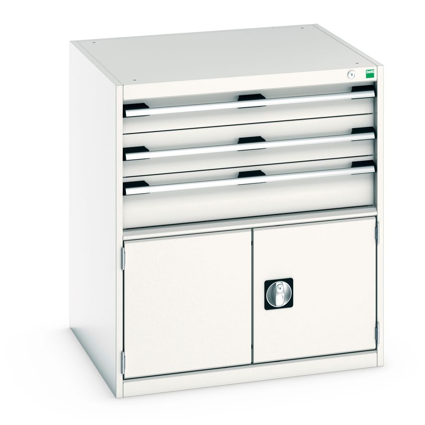 cubio Drawer-door Cabinet with 3 Drawers/Door (200KG) Wxdxh: 800 x 750 x 900mm.