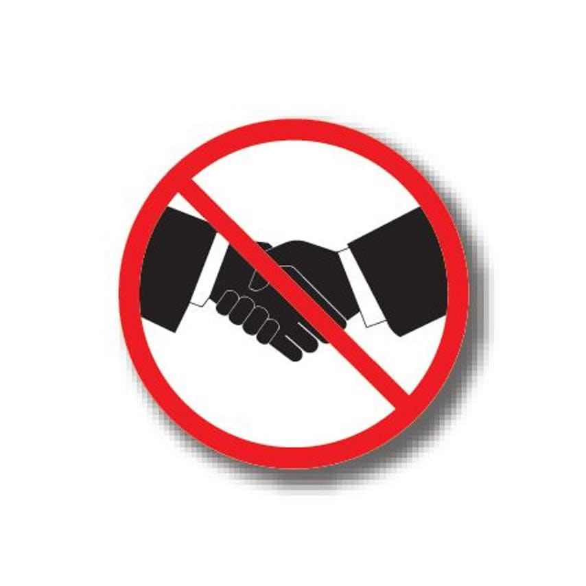 Ergomat Durastripe Circle Sign - No Hand Shaking 61.0cm