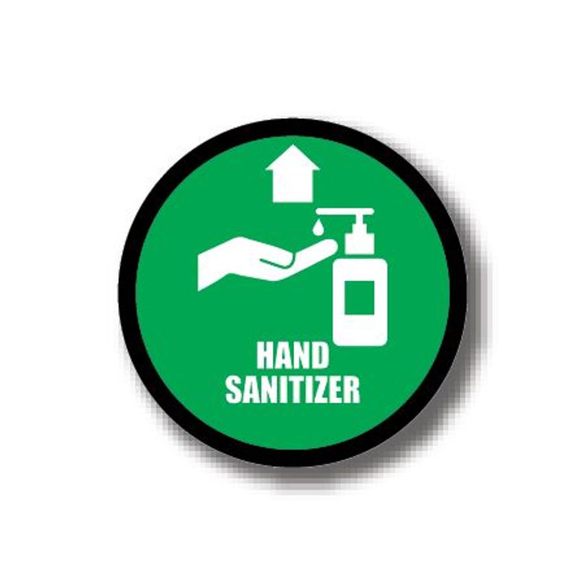 Ergomat Durastripe Circle Sign - Hand Sanitizer 76.0cm