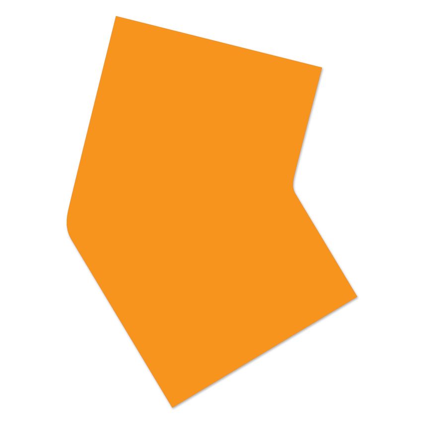 Ergomat DS Supreme 5cm 90 Round Angle Corners Orange 75PK
