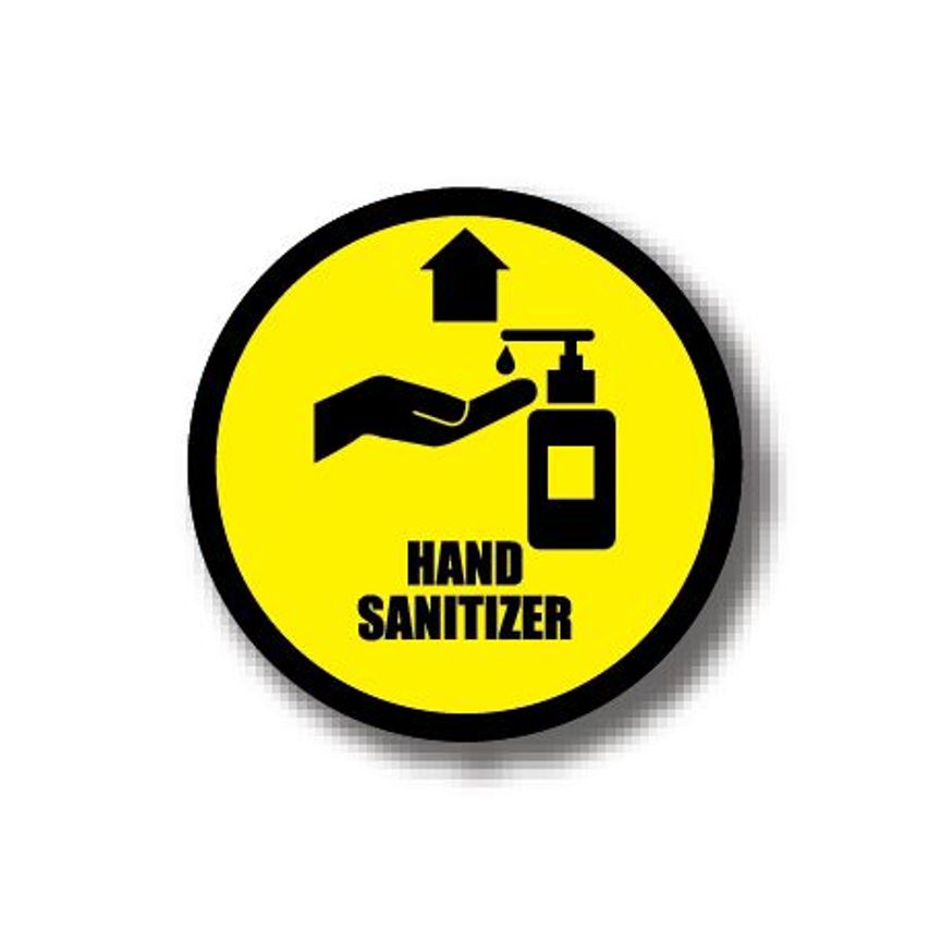 Ergomat Durastripe Circle Sign - Hand Sanitizer 76.0cm