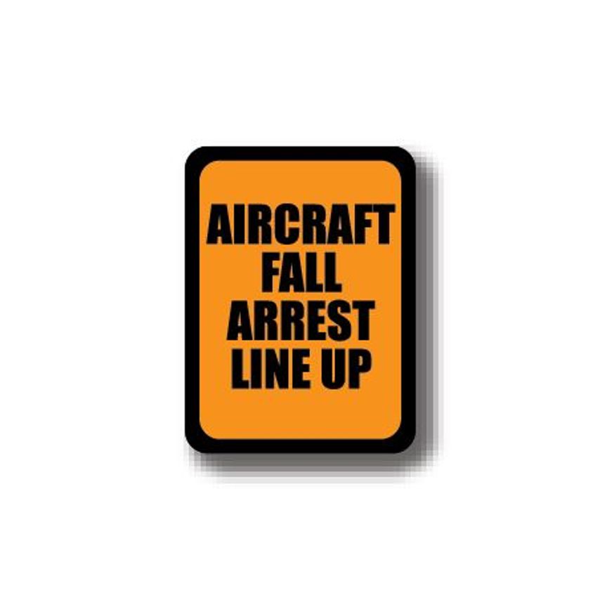 Ergomat Durastripe Rectangle Sign - Aircraft Fall Arrest Line Up 127 x 84