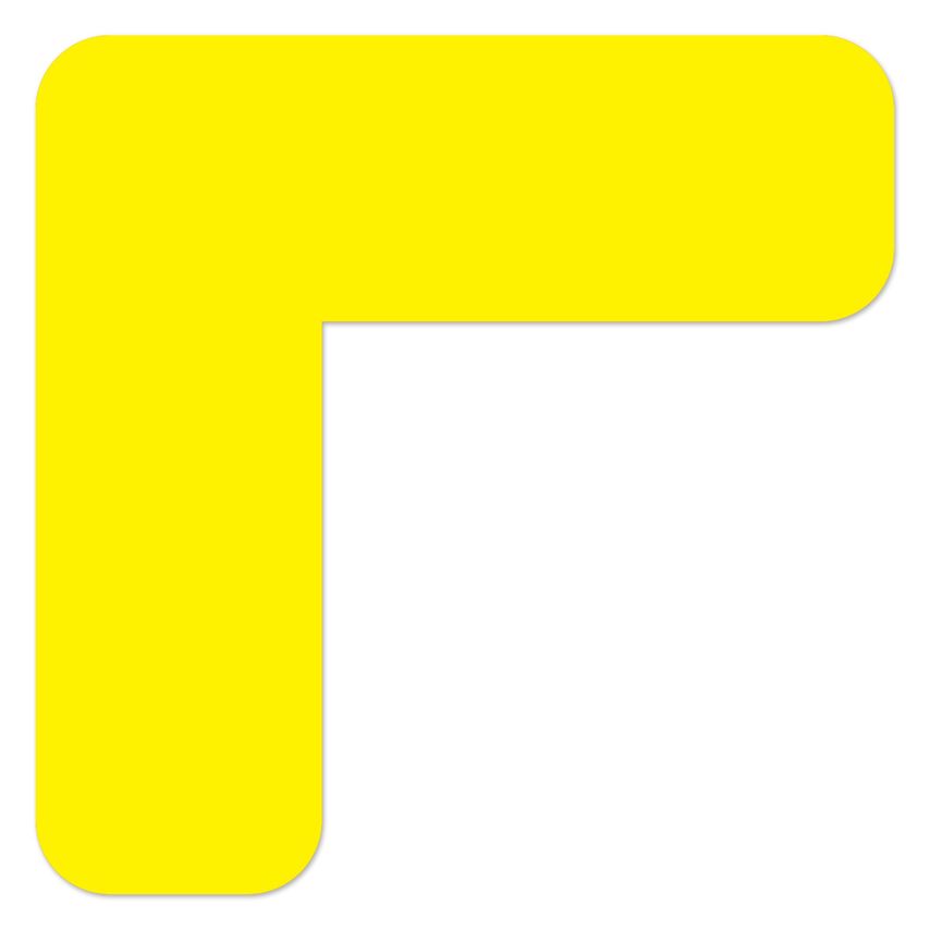 Ergomat DS Mean Lean 15,5cm x 15,5cm x 2,5cm Rounded Corners Yellow 60PK