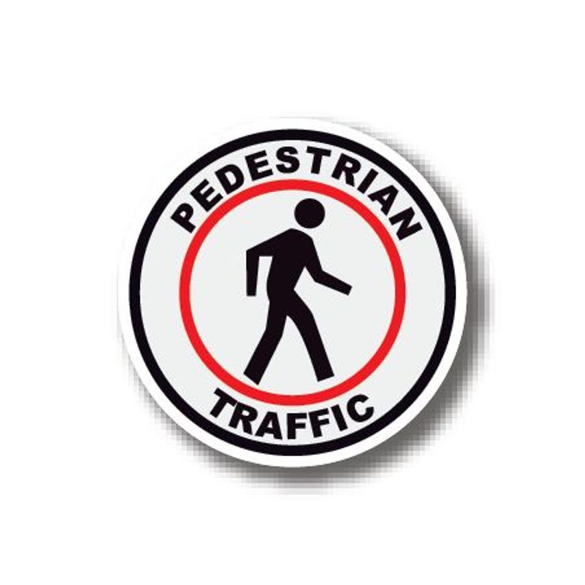 Ergomat Durastripe Circle Sign - Pedestrian Traffic 30.5cm