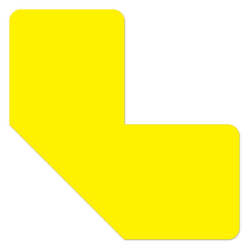Ergomat DS Mean Lean 5cm x 5cm x 2cm Half Angle Corners Yellow 200PK