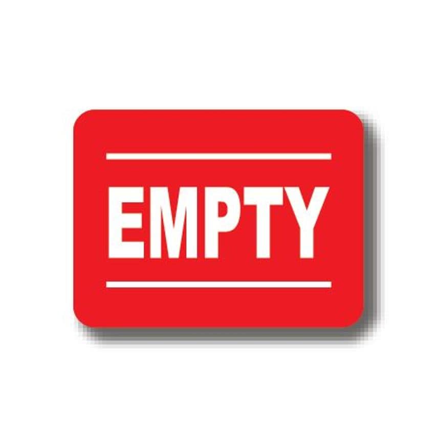 Ergomat Durastripe Rectangle Sign - Empty 30.5 x 23