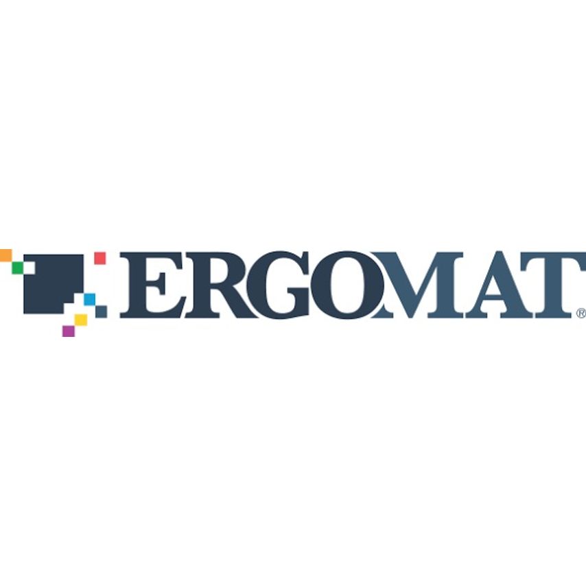 Ergomat 5cm DuraStripe In-Line Printing Green Background with White Text - "EYE