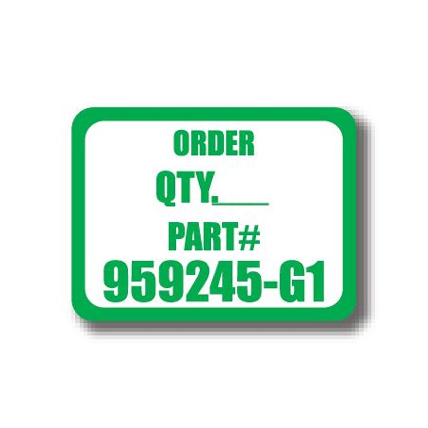 Ergomat Durastripe Rectangle Sign - Order Quantity Part# 30.5 x 30.5