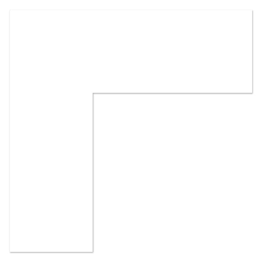 Ergomat DS Xtreme 10cm x 10cm x 2,5cm 90 Angle Corners White 100PK