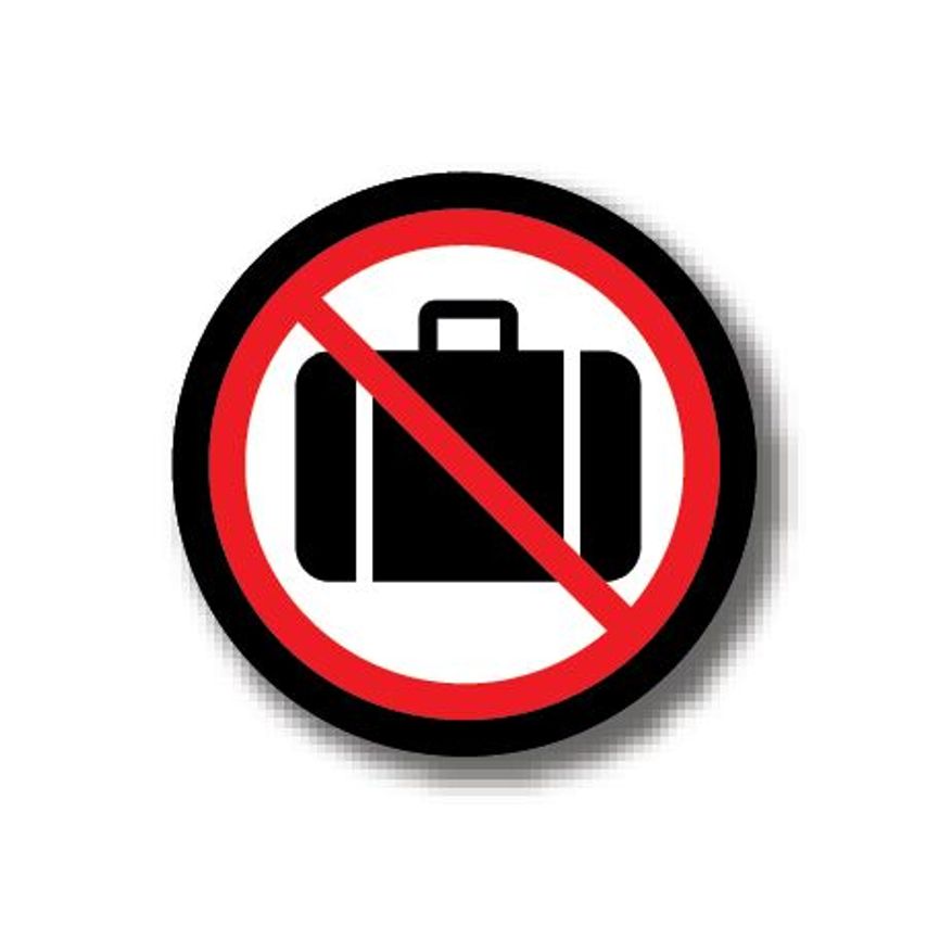 Ergomat Durastripe Circle Sign - No Luggage 81.0cm
