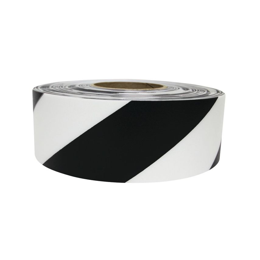 Ergomat 5cm DuraStripe Hazard Striping Black/White