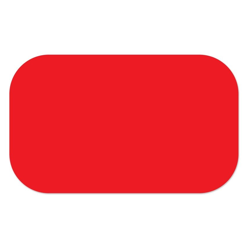 Ergomat 25cm x 80cm DS Supreme Round Strip Red 5PK