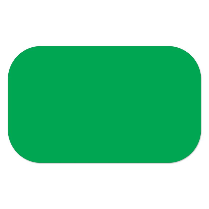 Ergomat 7,5cm x 15cmDS Xtreme Round Strip Green 50PK