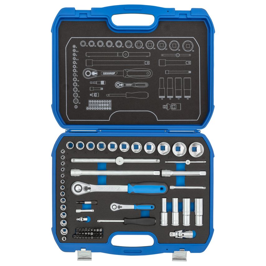 Gedore Socket Set 1/4"+1/2" - 3108902