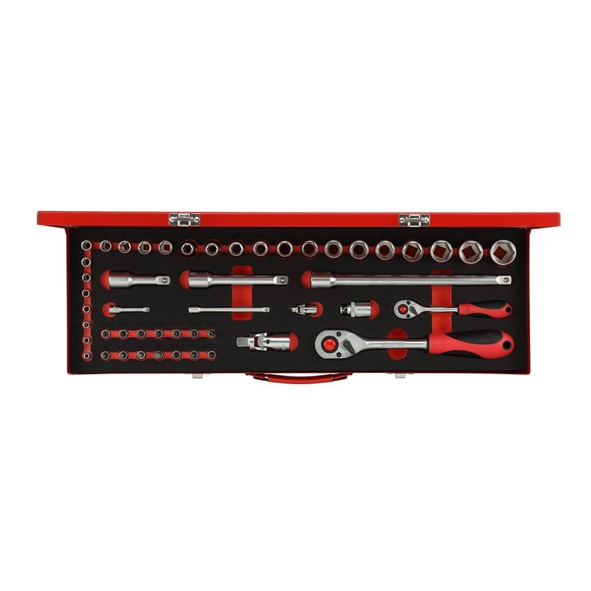 Gedore Socket Set 1/4+1/2 49pcs
