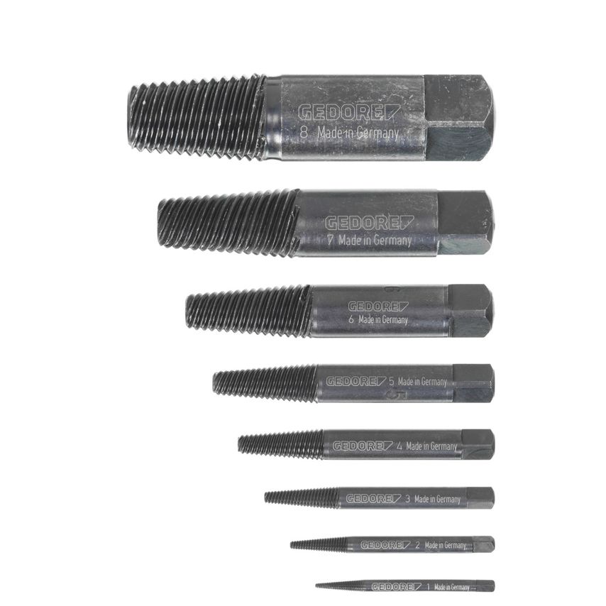 Gedore Bolt extractor set 8 pcs M3-M45