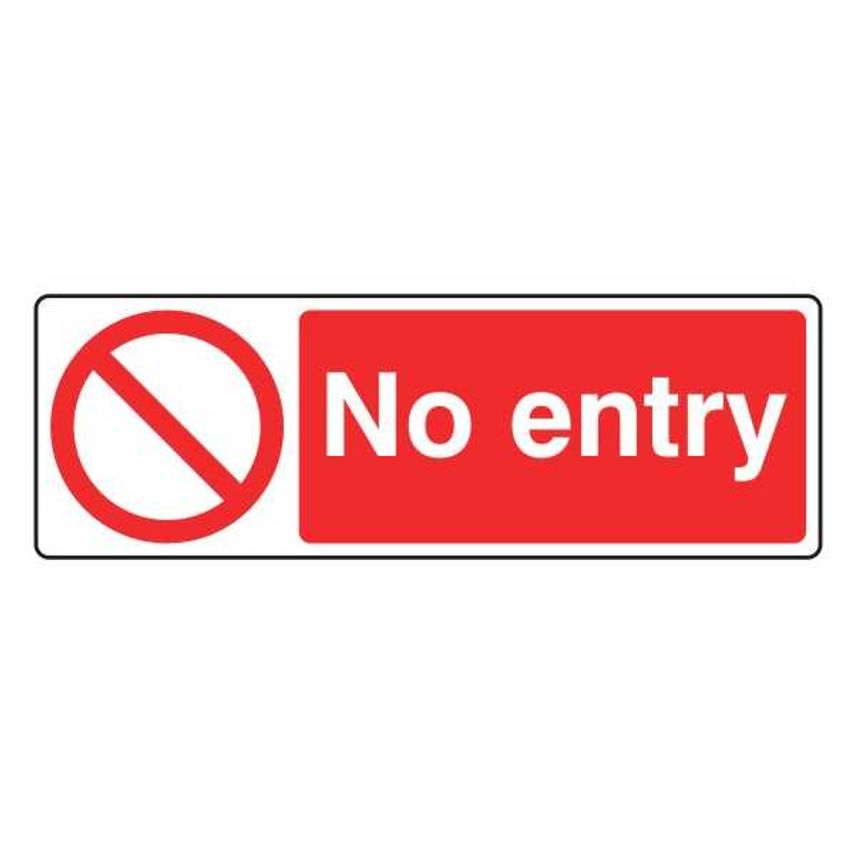 Lasting Impressions No Entry Sign Label - 0707-AP