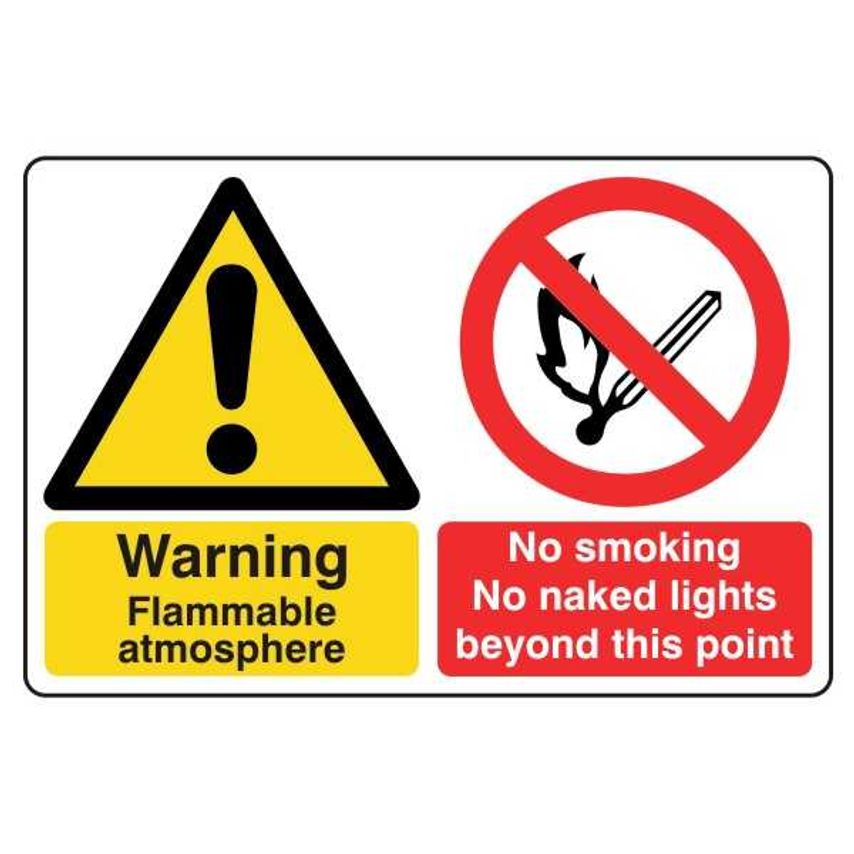 Lasting Impressions Warning - Flammable Atmosphere - No Smoking, No Naked Lights