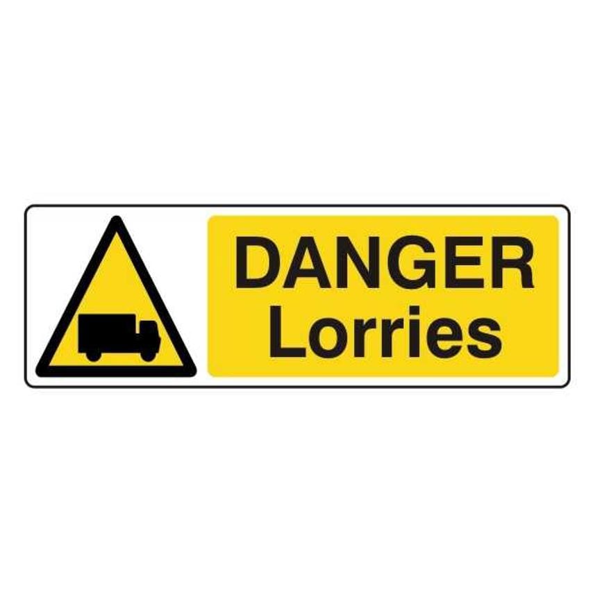 Lasting Impressions Danger - Lorries Sign Label