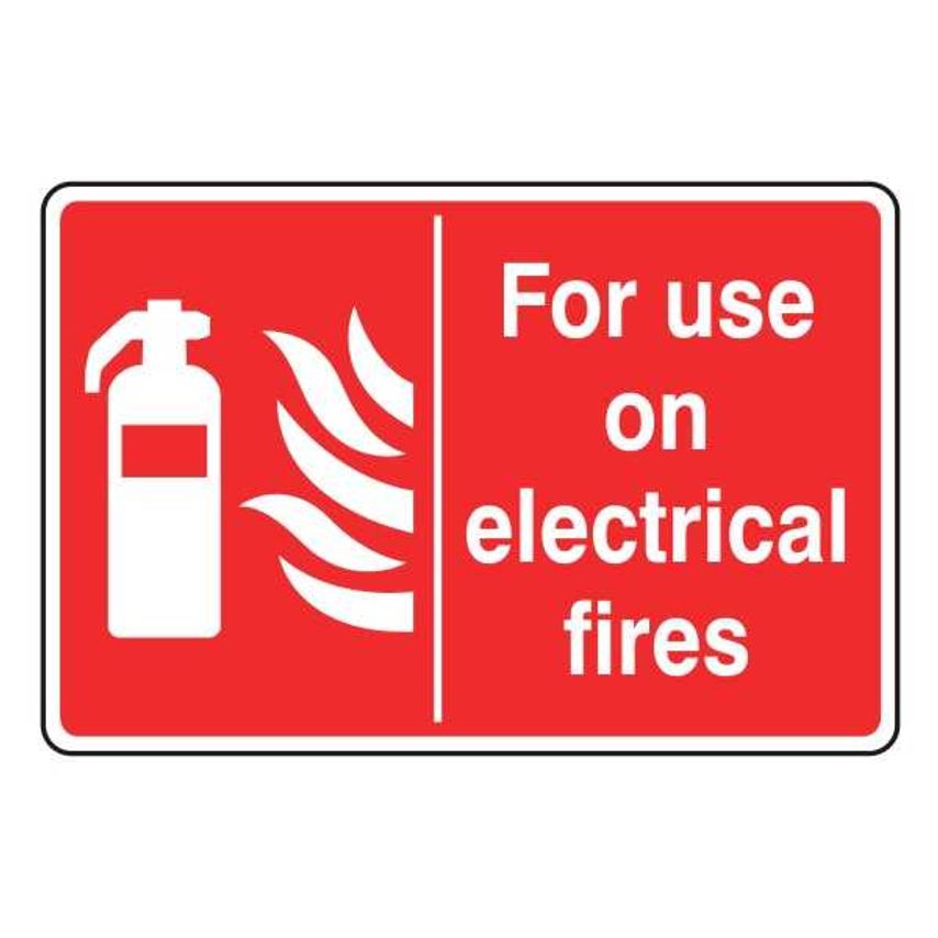 Lasting Impressions For Use on Electrical Fires Sign Label