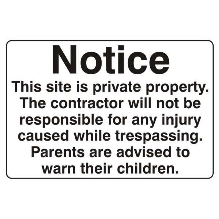 Lasting Impressions Notice - This Site is Private Property. The Contractor Will
