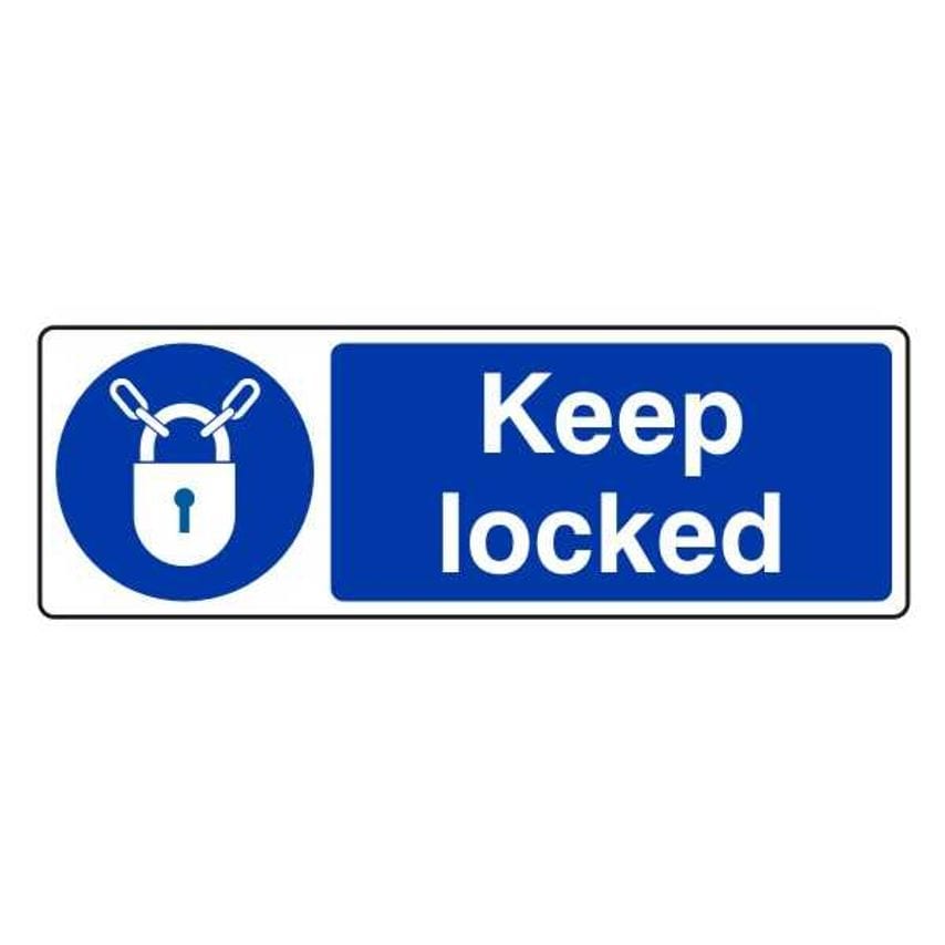 Lasting Impressions Keep Locked Sign Label - 06469-SAV