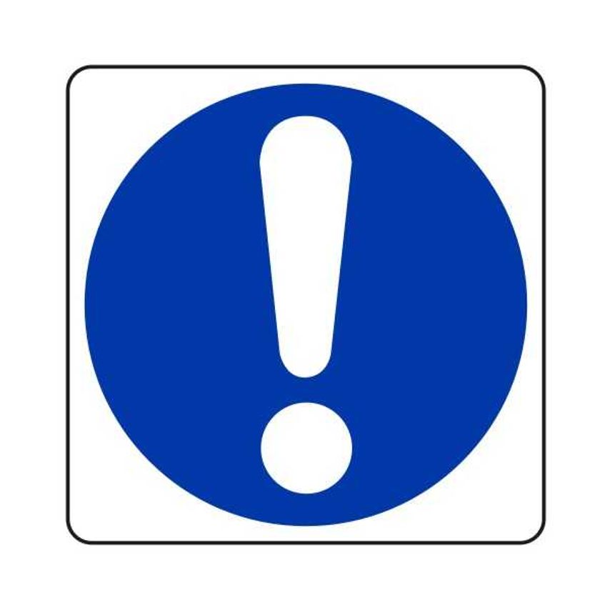 Lasting Impressions Exclamation Mark Graphic Sign Label