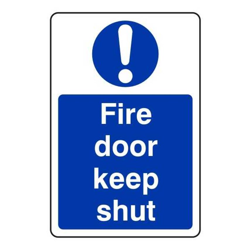 Lasting Impressions Fire Door Keep Shut Sign Label